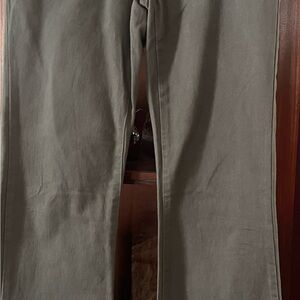 Women’s Flare Leg Fit Pants - Olive Green